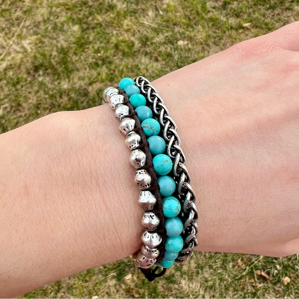 Lucky Brand Turquoise Beaded Bracelet